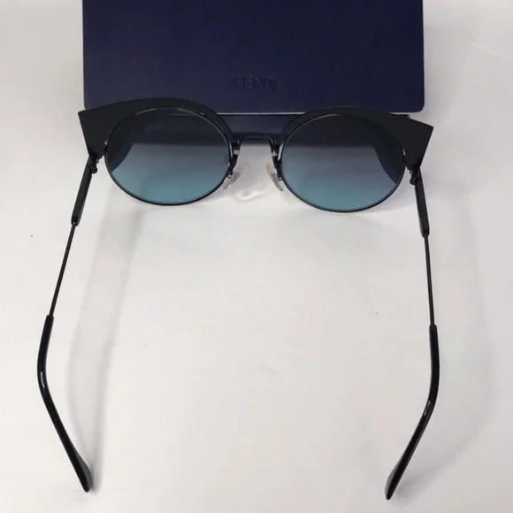 New - ? Auth Fendi Hypnoshine Blue-Aqua Gradient Round  display picture 2